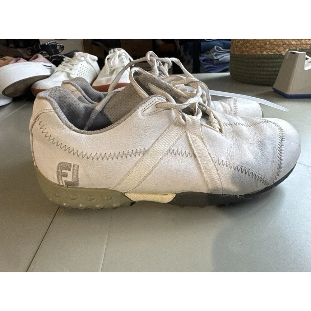 FootJoy Shoes Mens 8M M-Project Golf Sneaker White Lace Up Low Top Comfort 95608